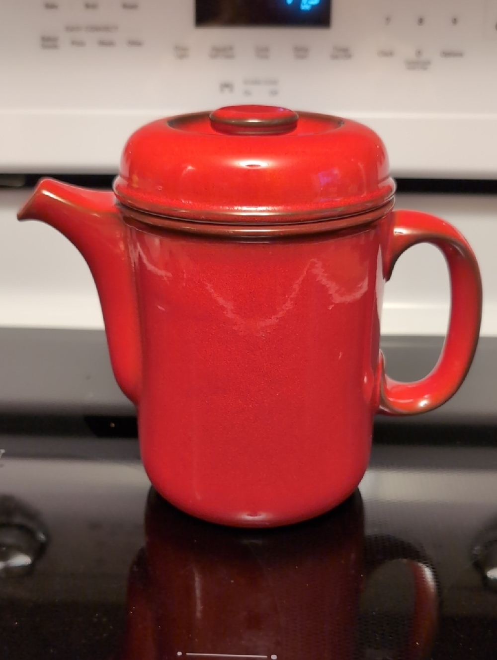Flammfest Red Ceramic Teapot